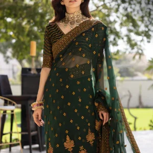 MEHASA EMBROIDERED CHIFFON 3 PCS